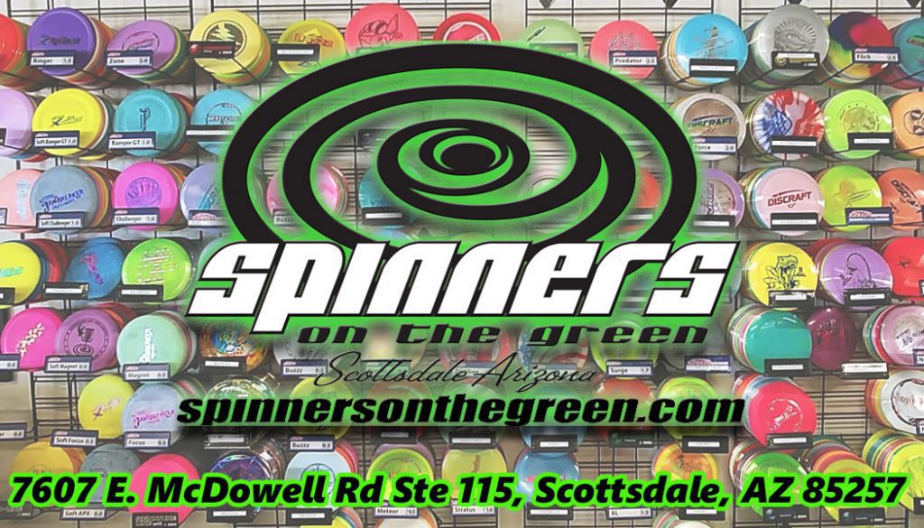 Shipping Info Spinners on the Green Disc Golf Superstore in Scottsdale